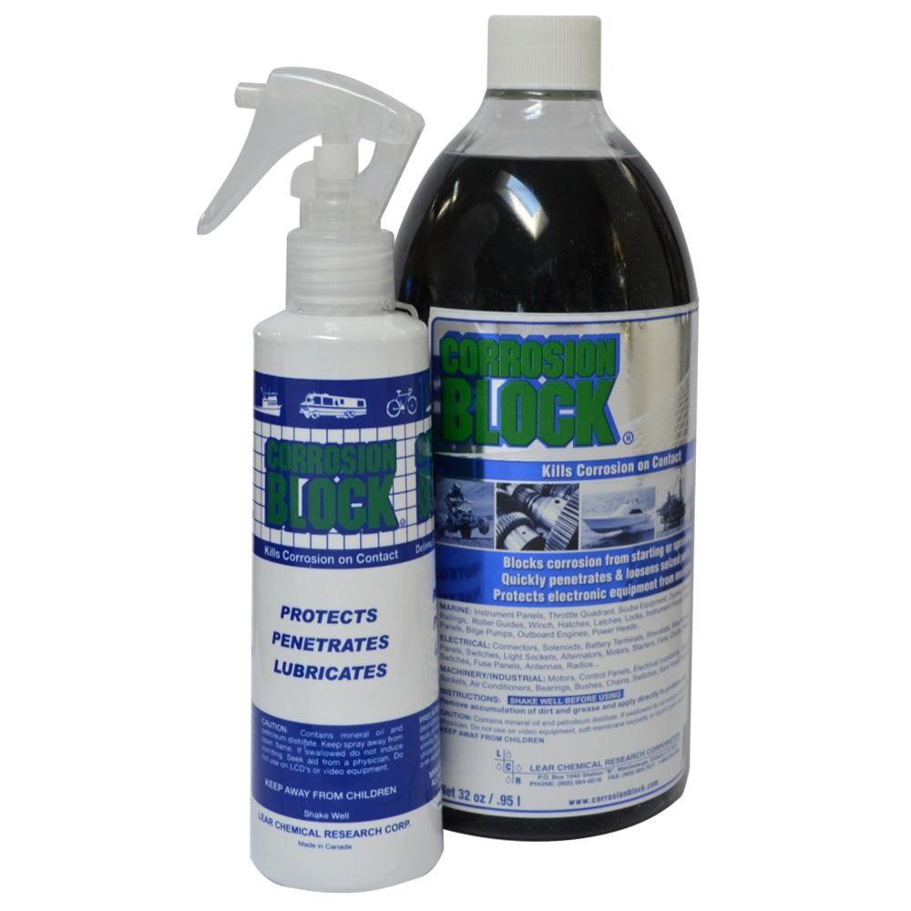 Corrosion Block 32oz Bottle w/Pump – Non-Hazmat, Non-Flammable Non-Toxic [20032