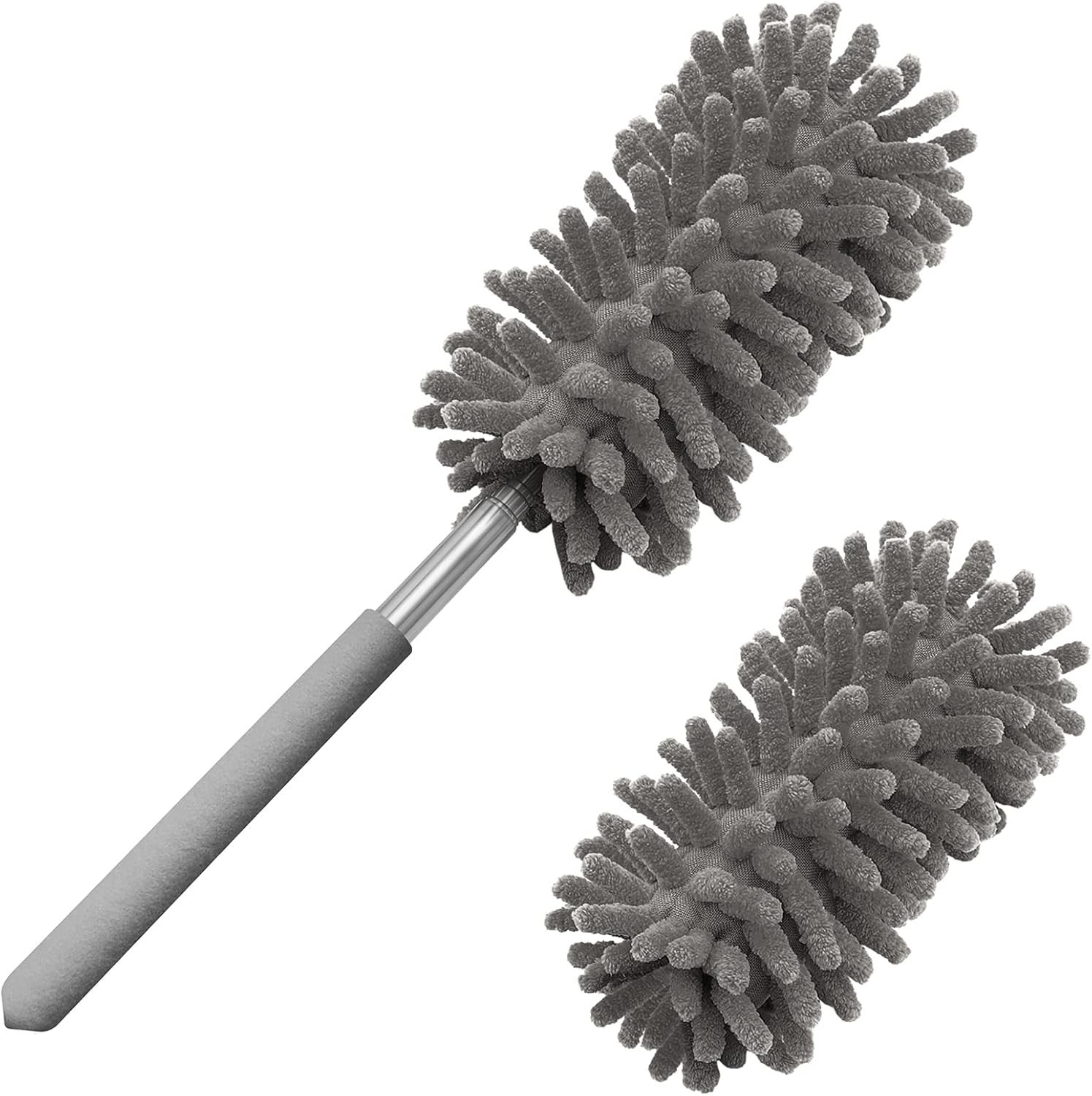 Microfiber Duster for Cleaning, Hand Washable Dusters with 2pcs Replaceable M…