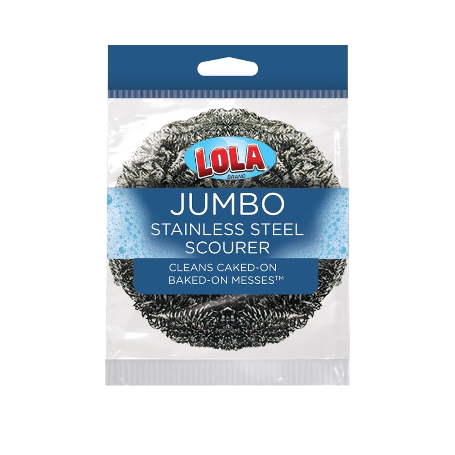 Jumbo Stainless Steel Wool Scourer – 35g Curled Flat Wire for Tough Cookware Cle