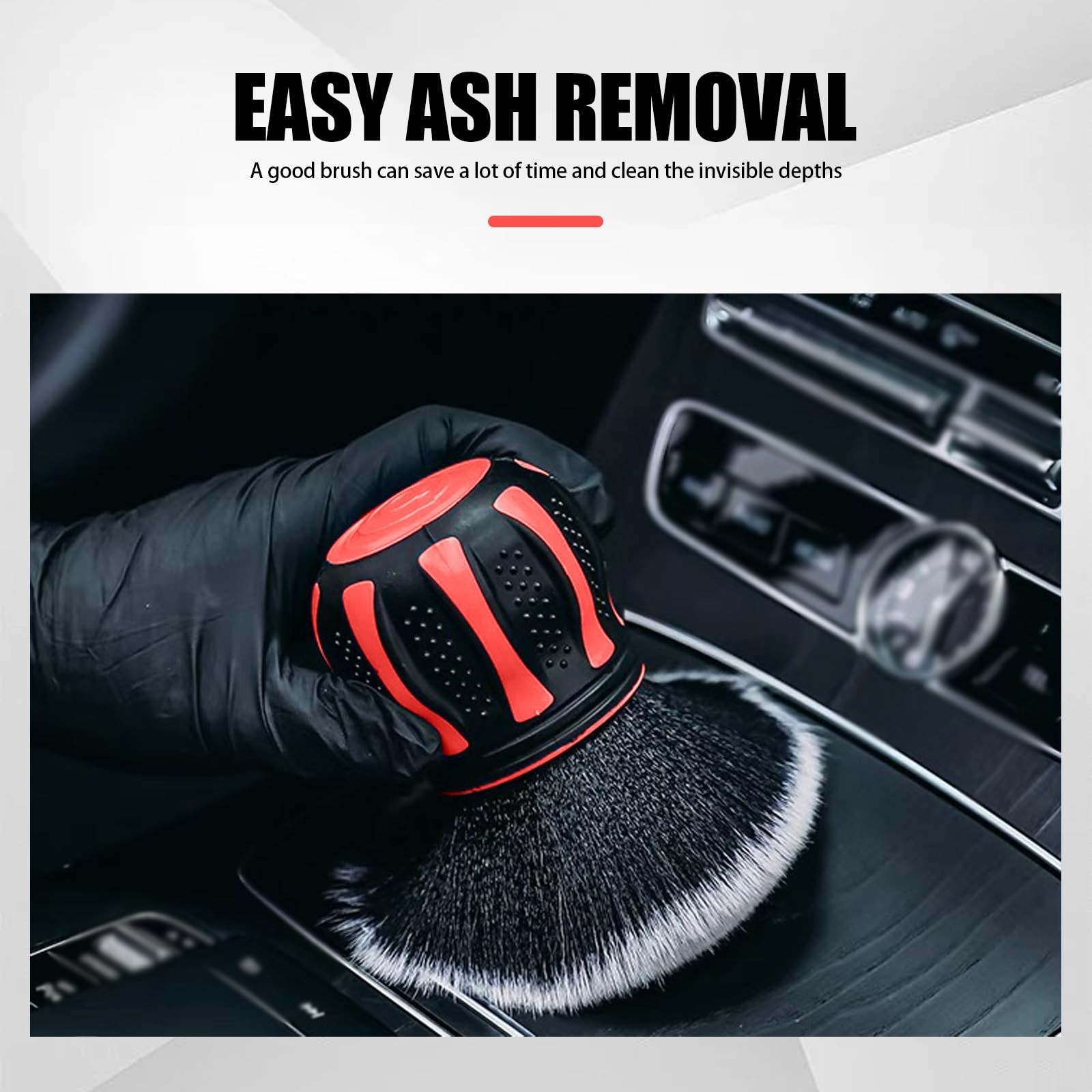 1 PC Car Detail Brush, Car Beauty Tools, Ultra Soft Detailing Brush with Stor…