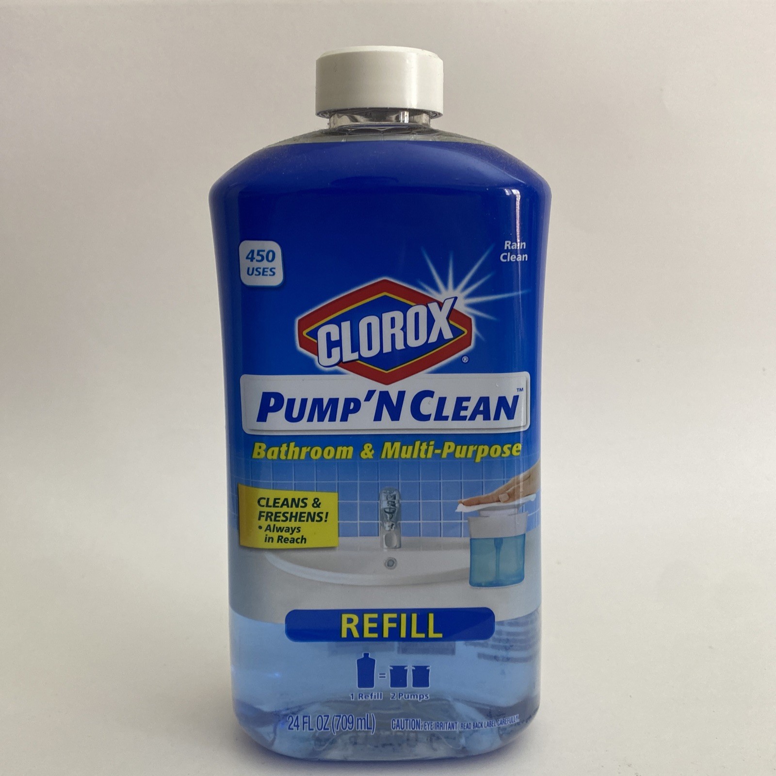 Clorox Pump ’N Clean Bathroom Refill 24 oz Rain Clean Discontinued NEW NOS