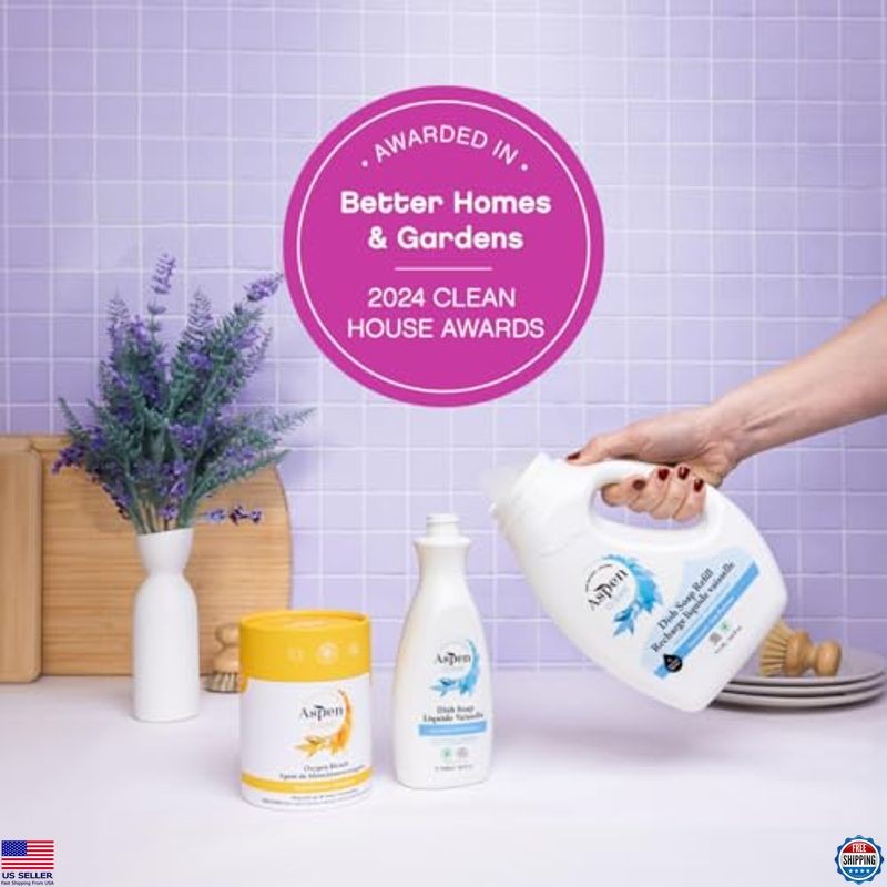 Natural Lavender Lemongrass Dish Soap – Organic, Vegan, Eco-Friendly,