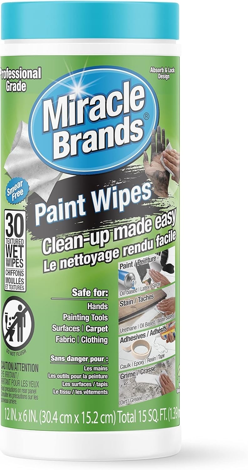 Dual-Textured 30 Count Wipes – The Ultimate Solution for Paint Prep & Cleanup