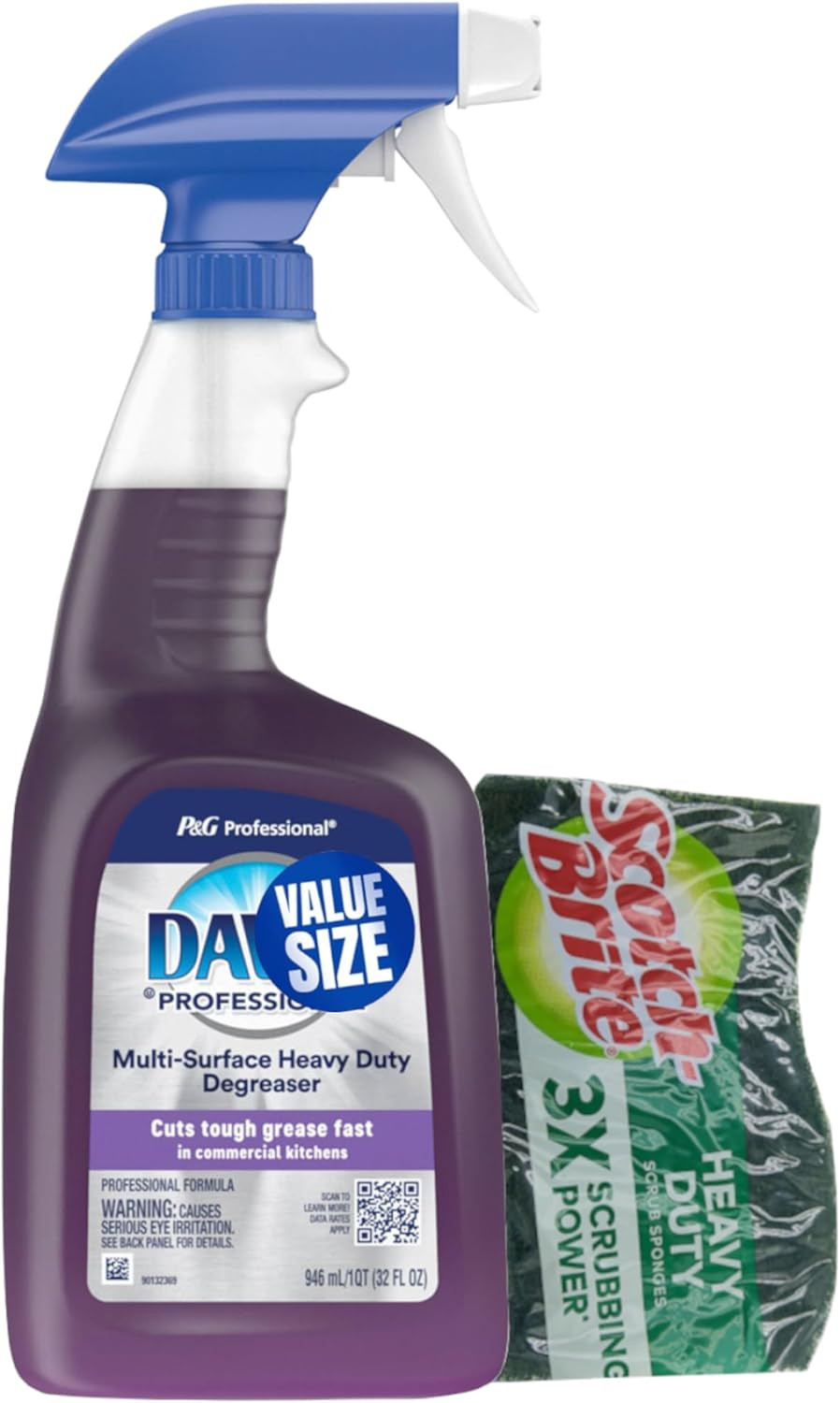 Dawn Professional Multi-Surface Heavy Duty Degreaser Spray 32 Fl Oz Bundled with