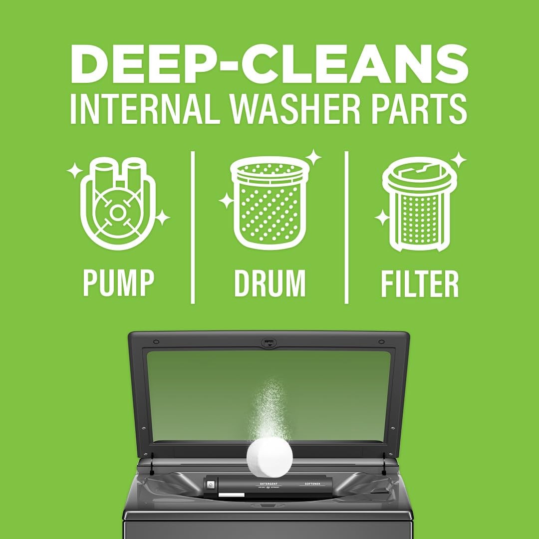 Washing Machine Cleaner, Helps Power Away Odor Causing Bacteria & Grime Deep …