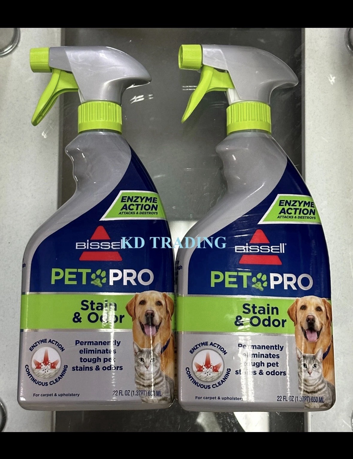 (2-Pk) Bissell PET PRO Carpet Upholstery PERMANENT STAIN & ODOR ENZYME DESTROYER