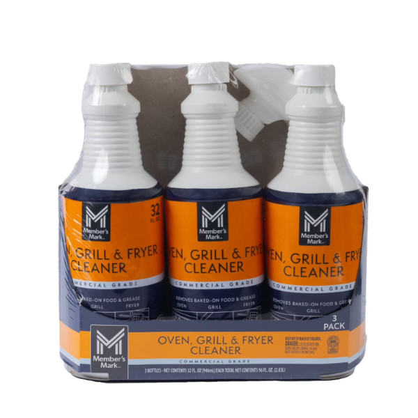 Member’s Mark Commercial Oven, Grill and Fryer Cleaner (32 oz, 3 pk) – Free Ship
