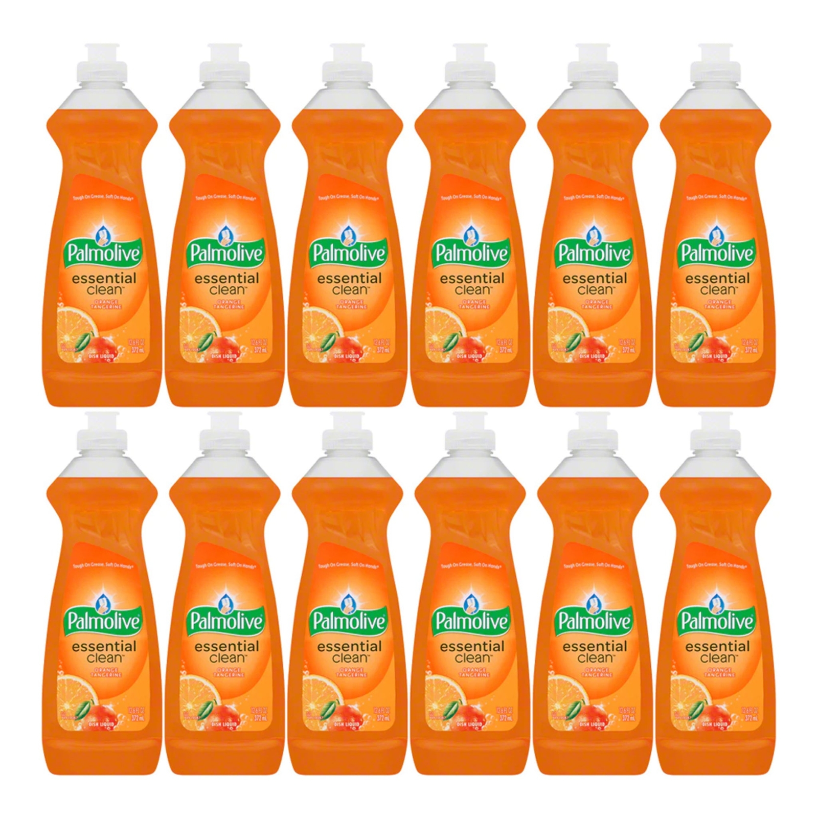 Palmolive Essential Clean Orange Tangerine Scent Dish Liquid 12.6oz (Pack of 12)