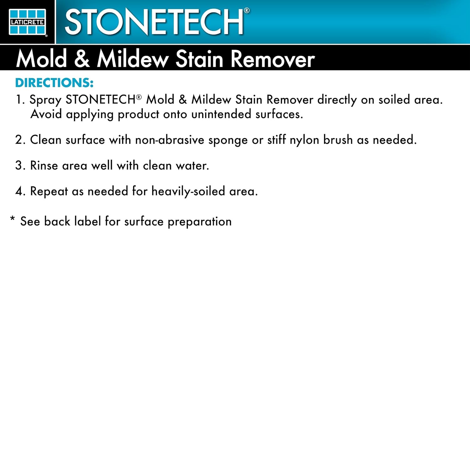 DuPont Mold Mildew Stain Remover Natural Stone Granite Marble Tile Cleaner Kit