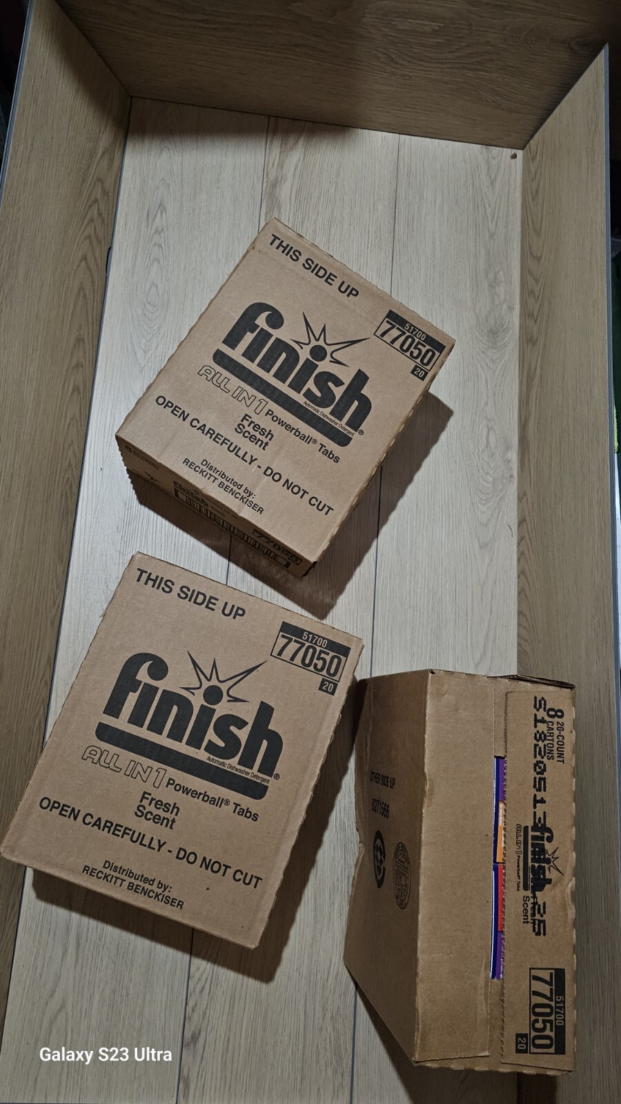 box Finish All in 1 Powerball Fresh,20ct, Dishwasher Detergent TabletsBrand New!