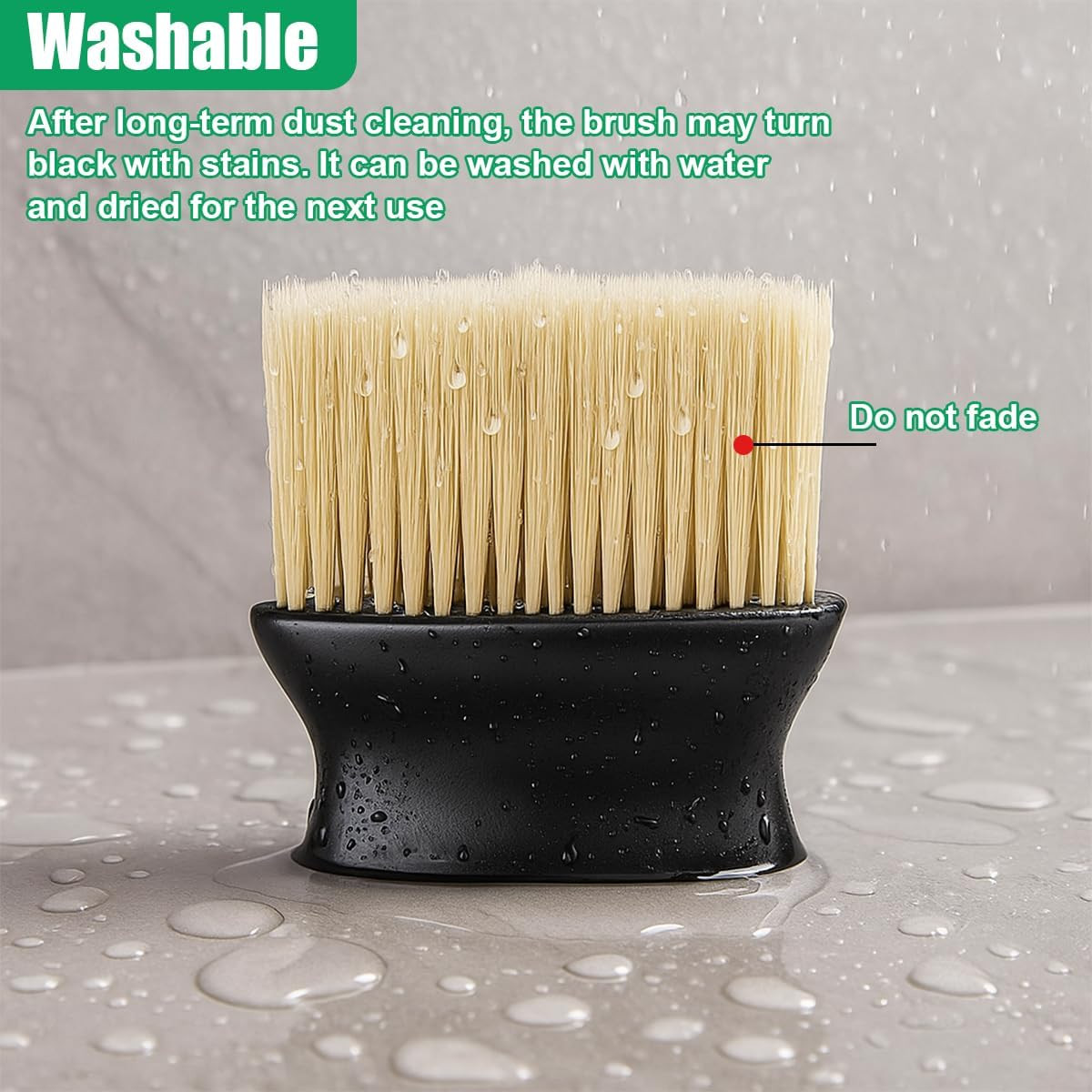 Car Interior Dust Brush, Soft Bristles Auto Exterior Cleaning Whisk Broom, No-Sc
