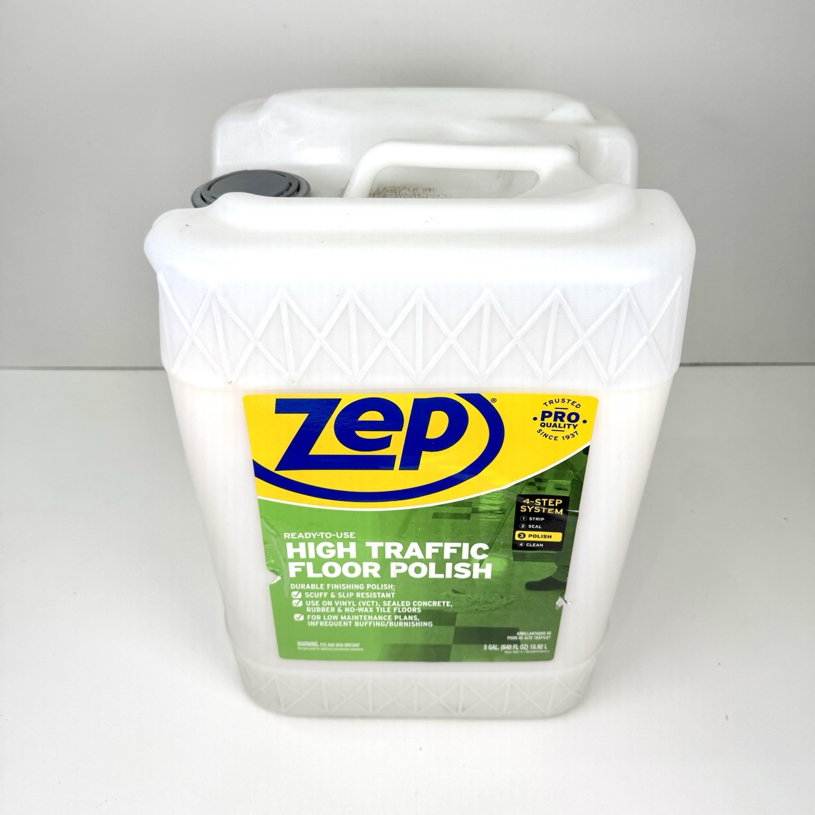 Zep High Traffic Floor Polish – 5 Gal (1 Pail) ZUHTFF5G – MULTIPLE AVAILABLE!