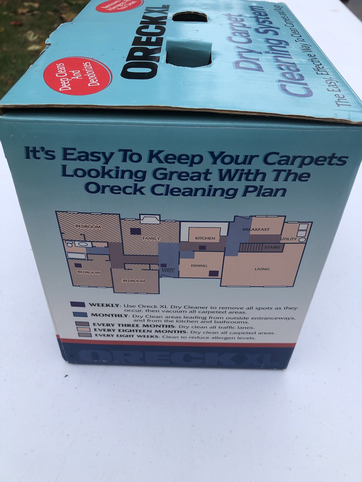 Oreck XL Dry Carpet Cleaning System Deep Clean Spray Rugs & Carpets
