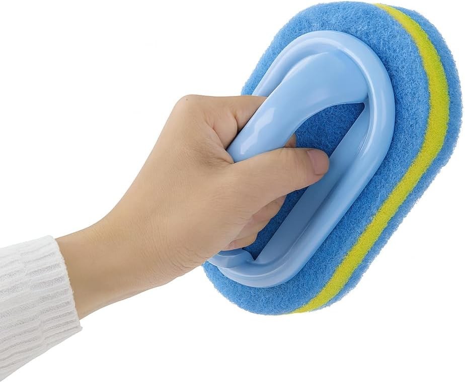 All-Purpose Cleaning Brush for Bathroom & Kitchen with Ergonomic Handle