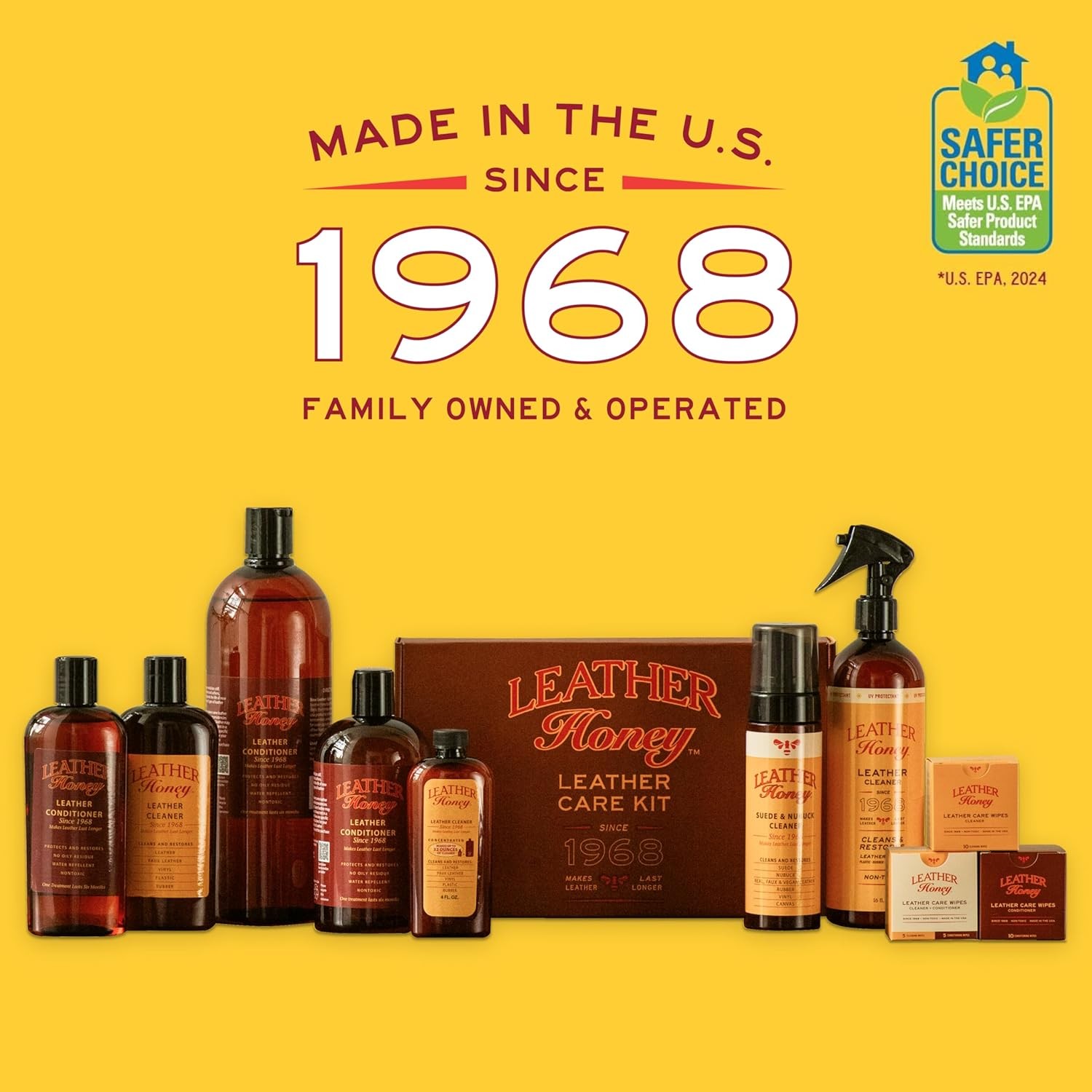Leather Cleaner: Non-Toxic Leather Care Made in the USA Since 1968. Deep Clea…
