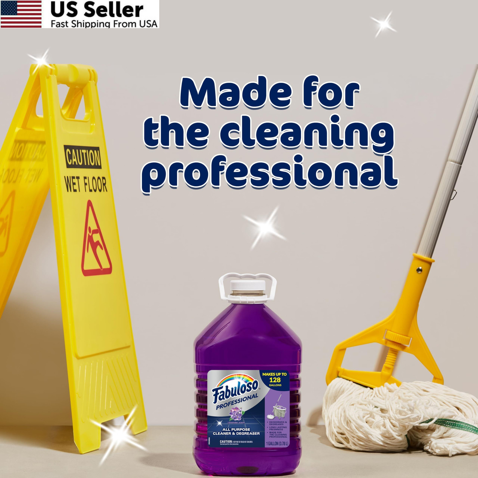 Professional All Purpose Cleaner Degreaser Lavender Scent 1 Gallon Pack of 1 USA