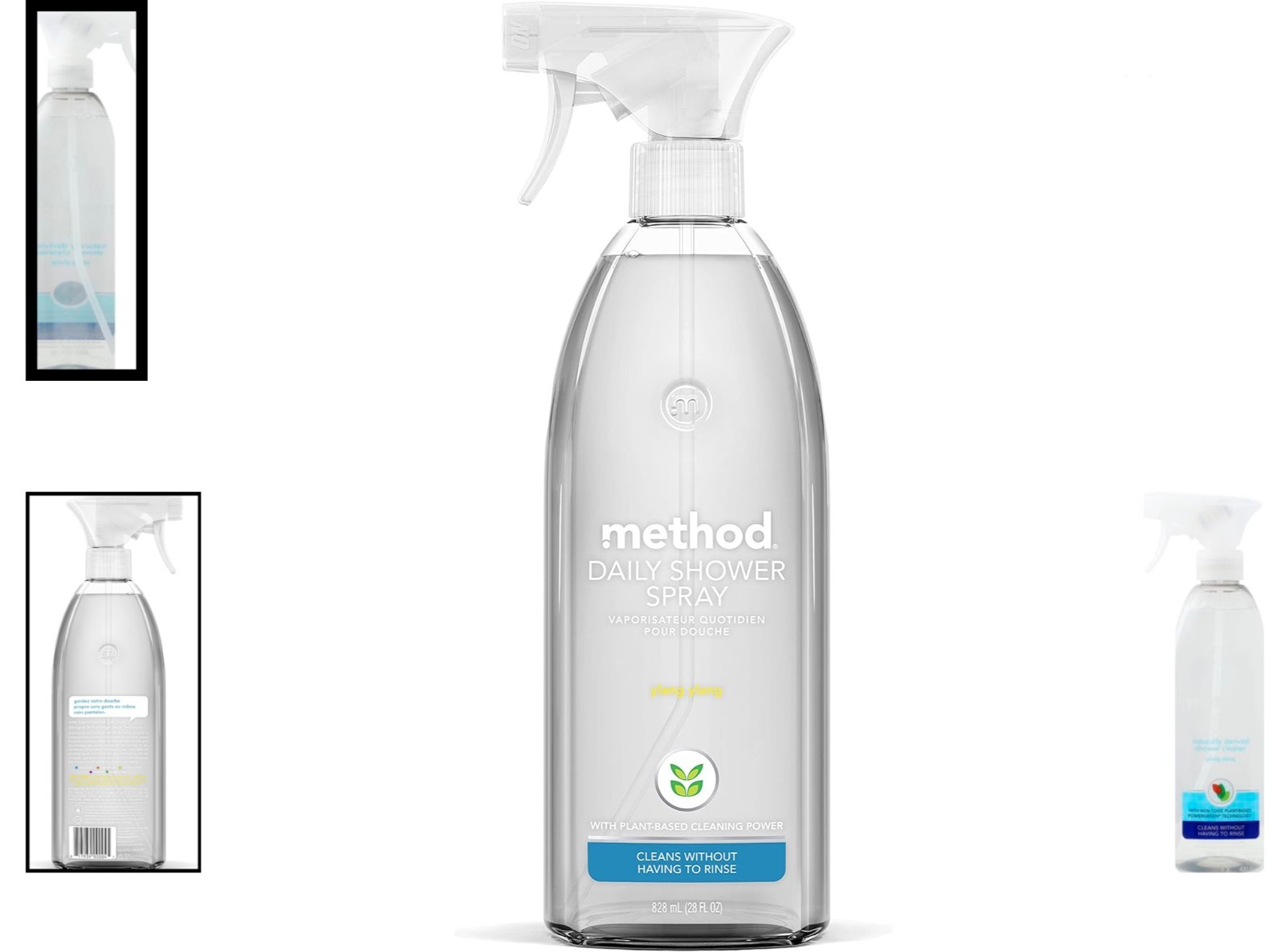 28 oz Plant-Based Shower Cleaner Spray – Effortless Cleaning with Ylang Ylang