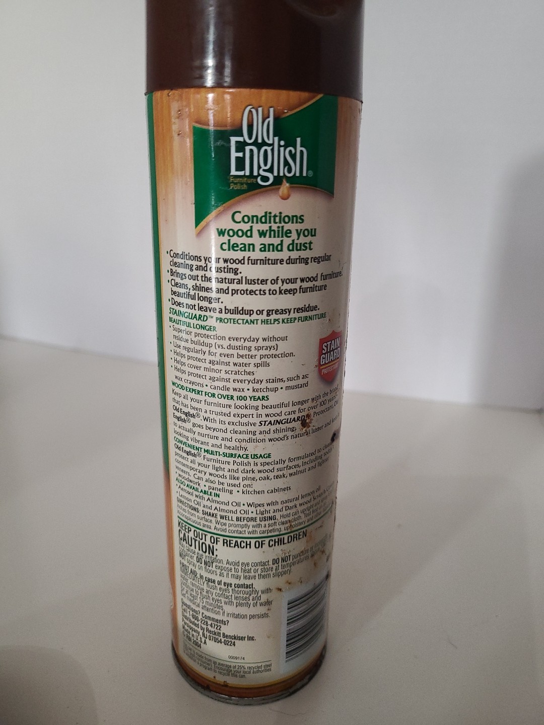 Old English Furniture Polish Wood Protector Cleaner Lemon 2004 Partial Most Used