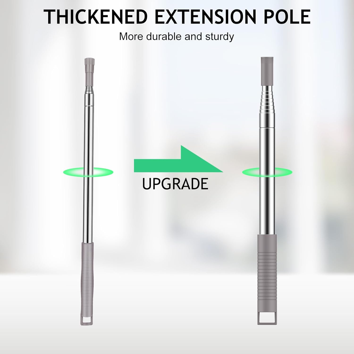 Extra-Long Dusters with Extension Pole 100-inch for Cleaning, Bendable Microf…