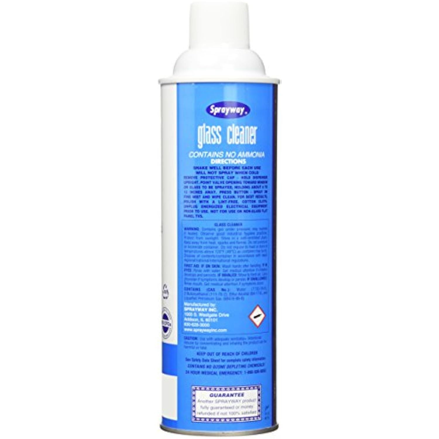 Sprayway Glass Cleaner with Foaming Spray for a Streak-Free Shine for Home and