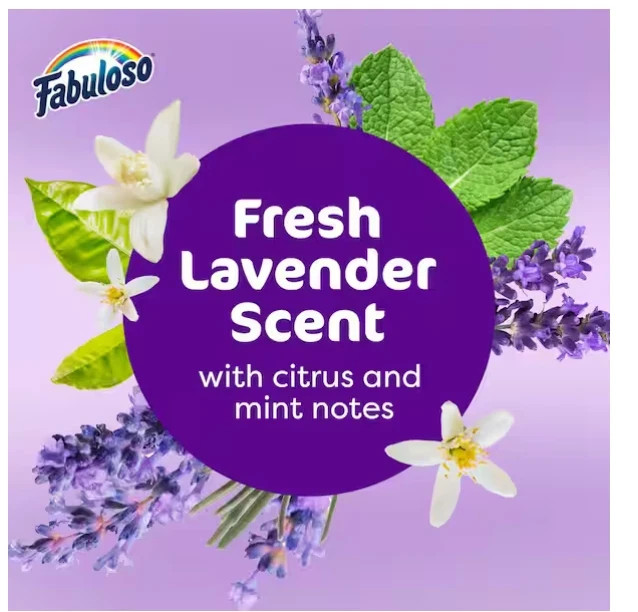 Fabuloso Lavender 2X Concentrated Multi-Purpose Cleaner, 128 oz (2-Pack)