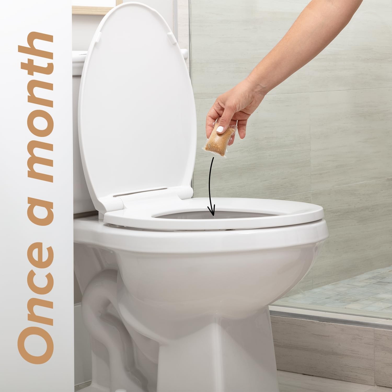 Septic Tank Treatment-Septic Safe Dissolvable Flush Live Bacteria Packets (12 Ct