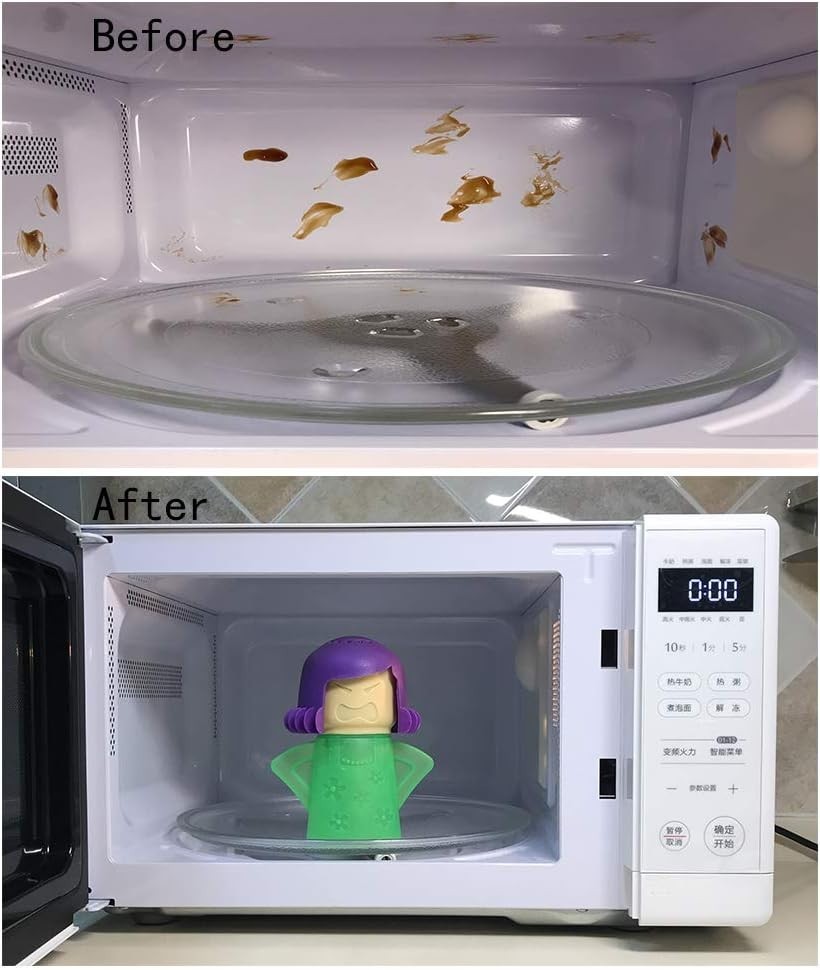 Angry Mama Microwave Oven Steam Cleaner, Angry Mom Microwave Cleaner, Just Ad…