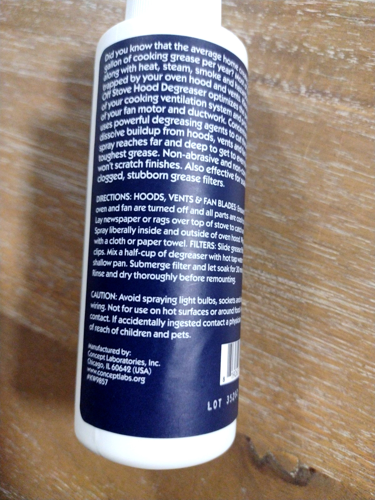 Kleenway Crud Off Stove Hood Degreaser with Sprayer 4 oz. 2 Pk. D7