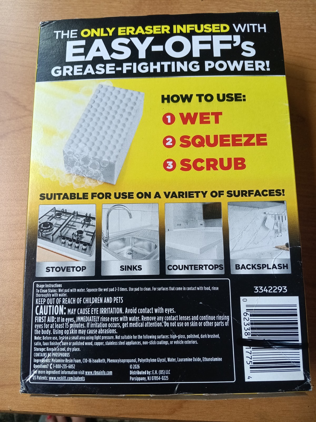 Easy-Off Heavy Duty 2 In 1 Cleaning Pads and Scrub Sponges Pack of 3 New In Box