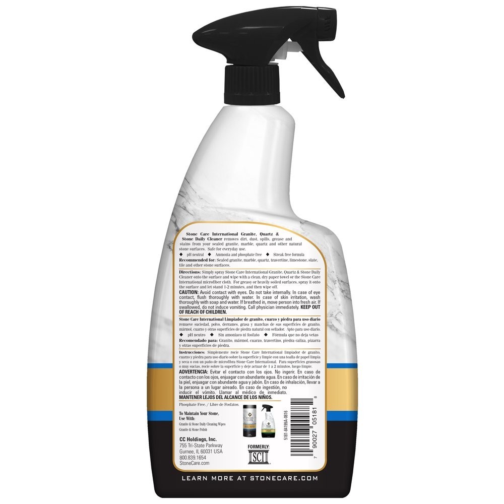pH Balanced 32oz Granite Cleaner – Safe Natural Stone Maintenance Solution