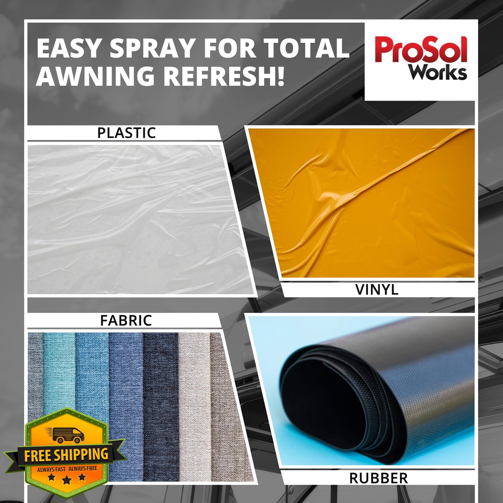 Prosol Works Awning Cleaner Bug Splatter Dirt Grime RV Patio