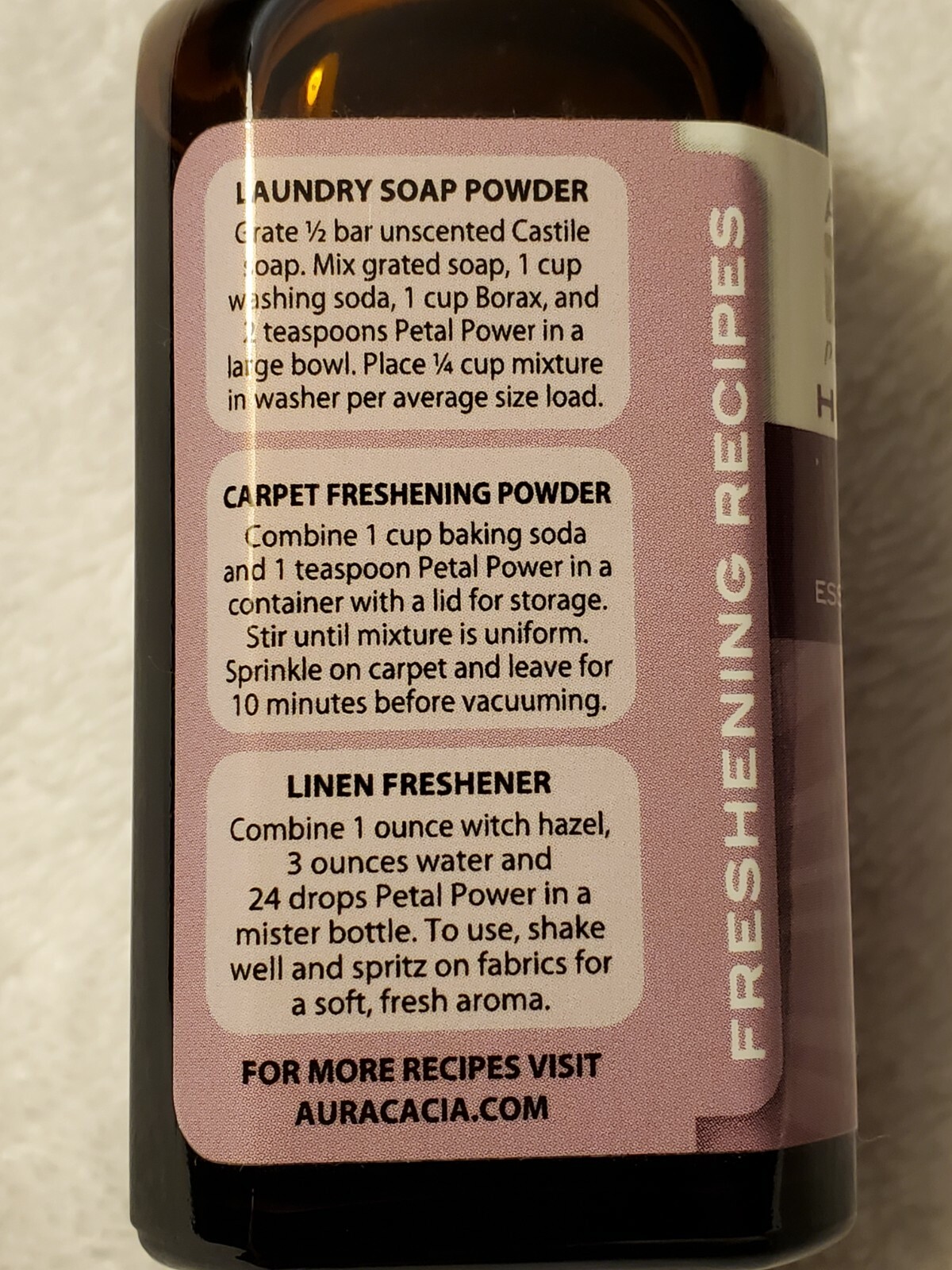 Aura Cacia Home Care Petal Power Essential Oil Blend 2 oz (59 mL) Fabric