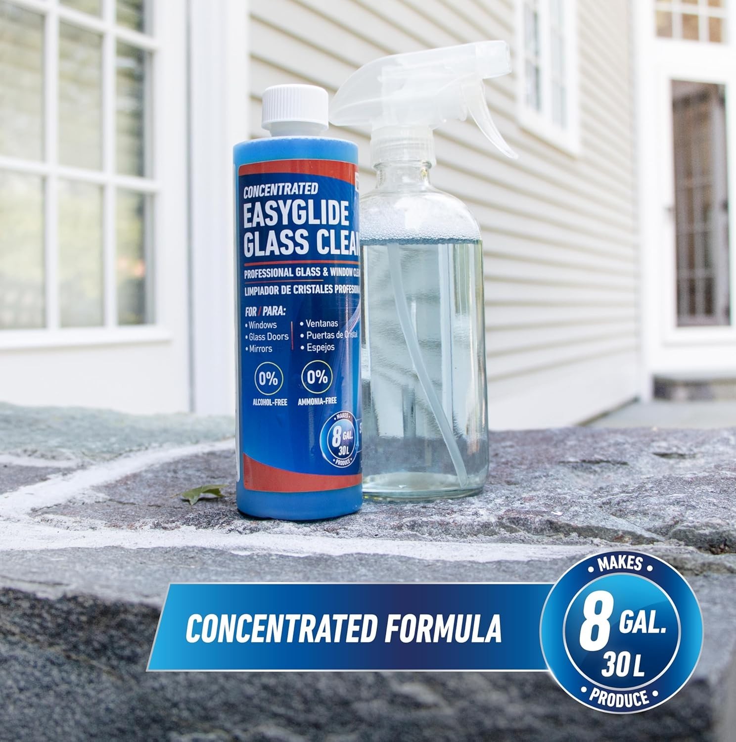 12 oz Professional Streak-Free EasyGlide Glass Cleaner – Ammonia-Free Solution