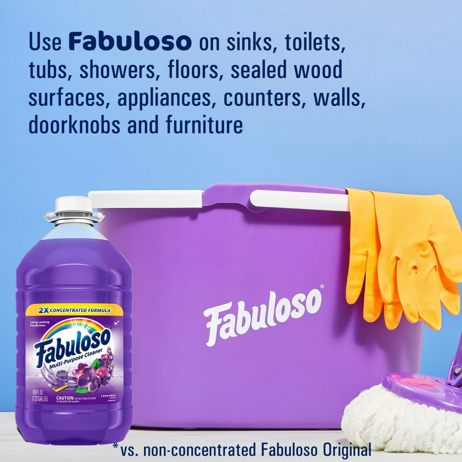Fabuloso Multi Surface Floor Cleaner Lavender 169 fl oz All Purpose