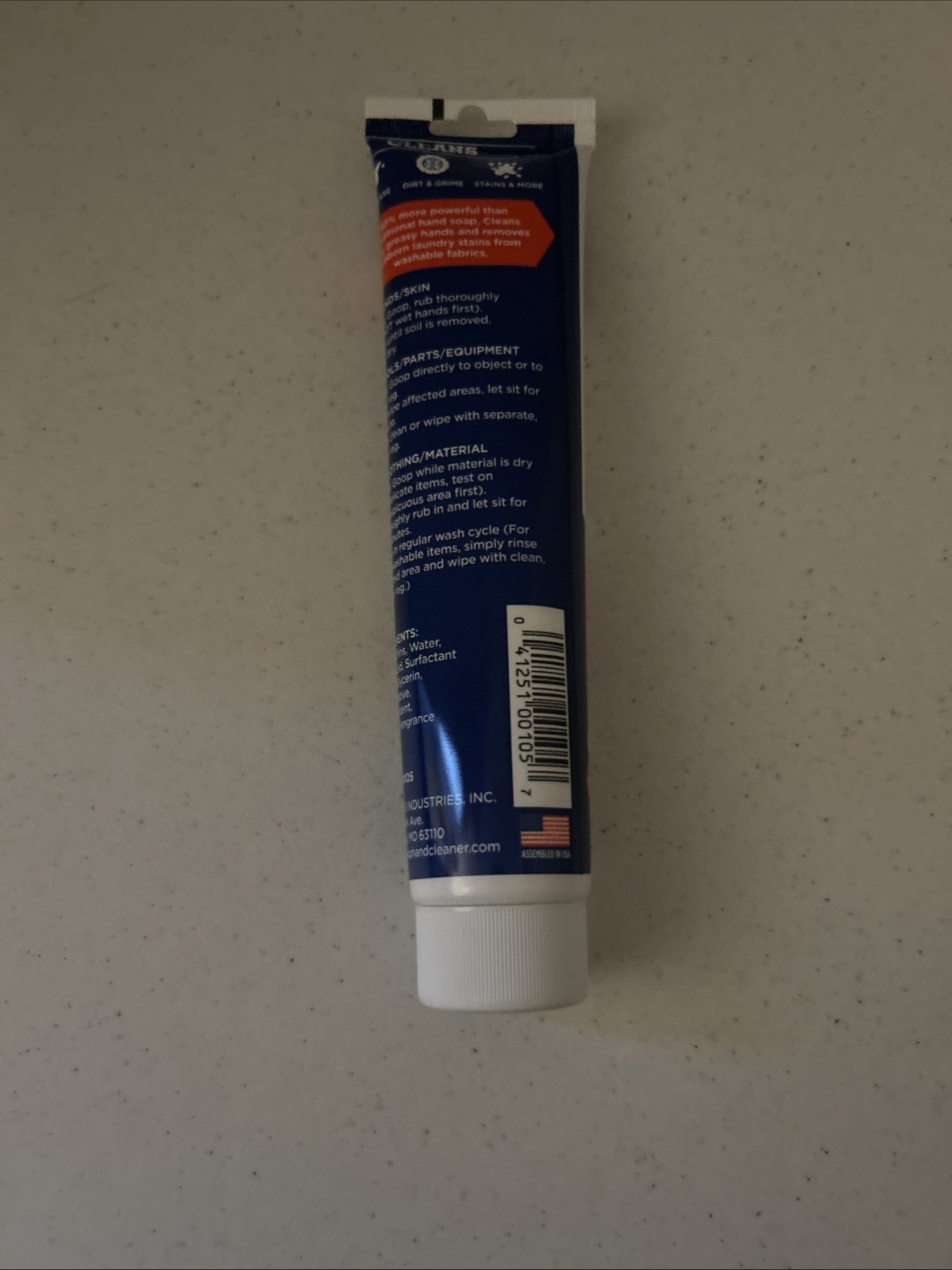 GOOP Multi-Purpose Hand Cleaner Original Formula Stain Remover – 5 Oz. Tube