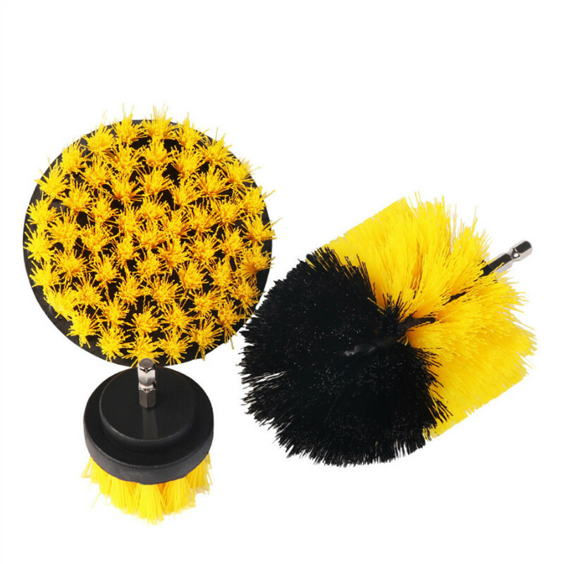 3PCS Drill Brush Power Scrubber Drill Attachments For Grout Cleaning