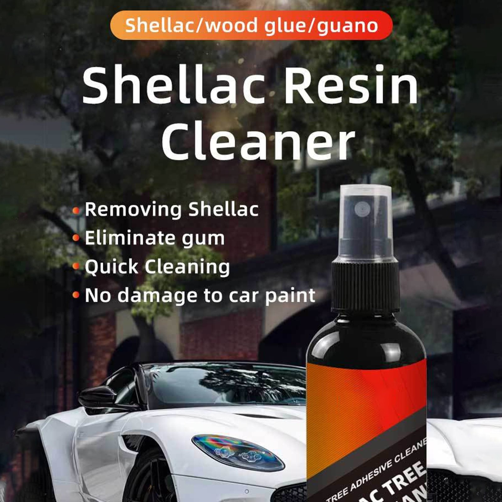 Bird Poop Remover Car Adhesive Remover Tree Sap Remover Cleaning