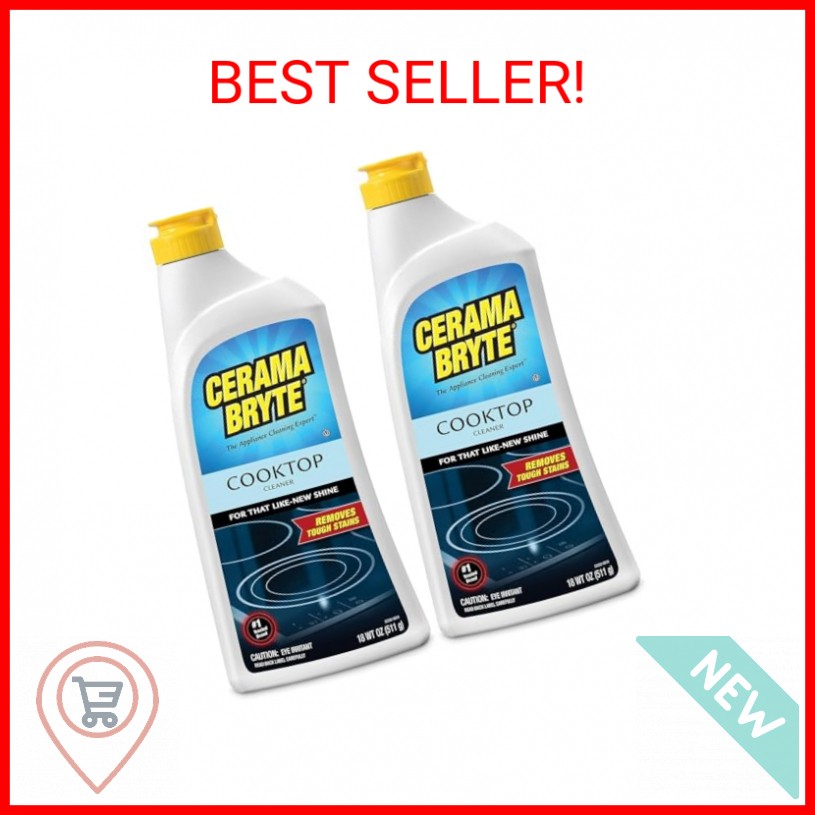 Cerama Bryte Removes Tough Stains Cooktop and Stove Top Cleaner for Glass – Cera