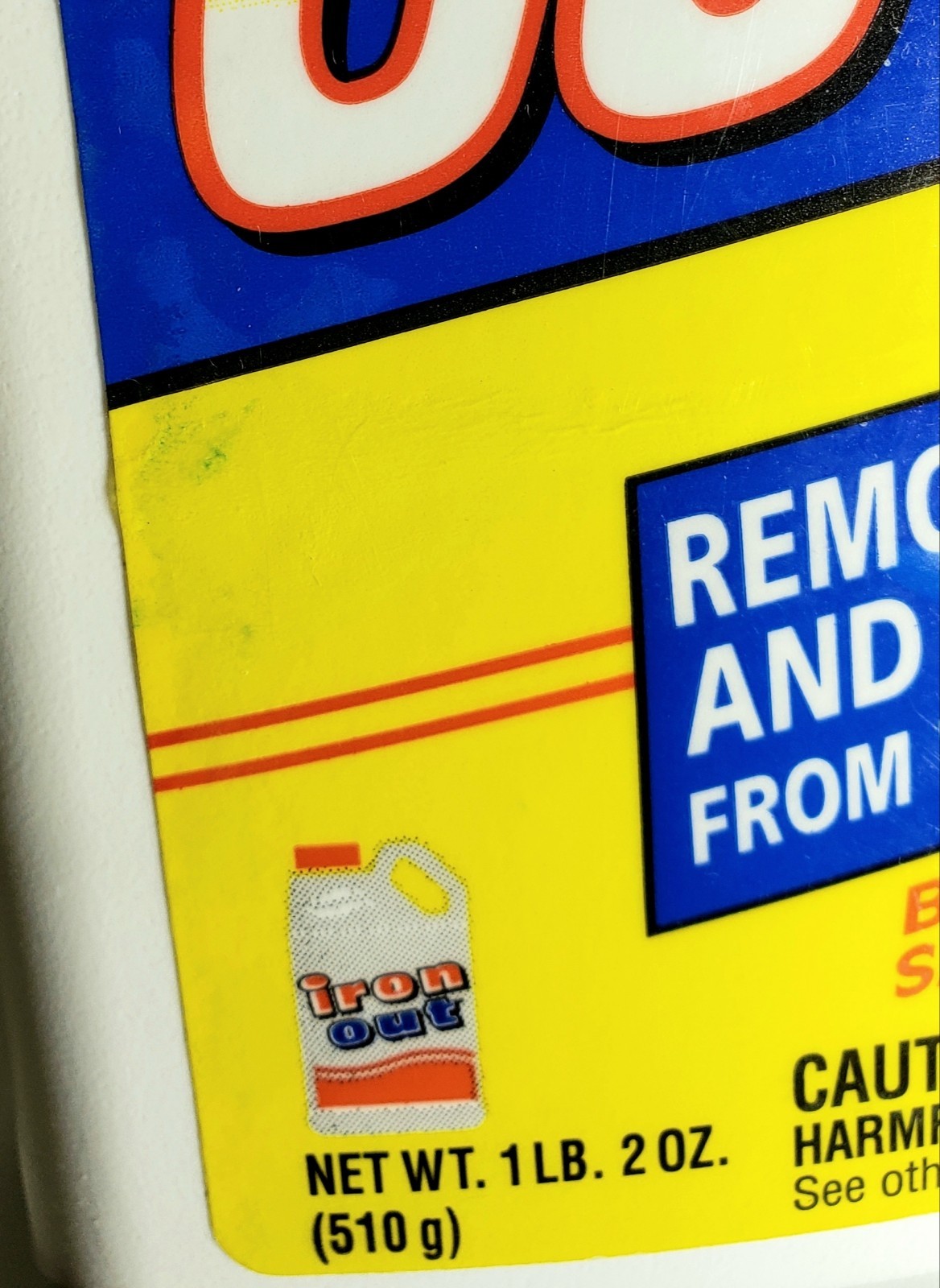 Yellow Out By Iron Out Vintage Laundry Whitener Rust Yellow Remover Clothes