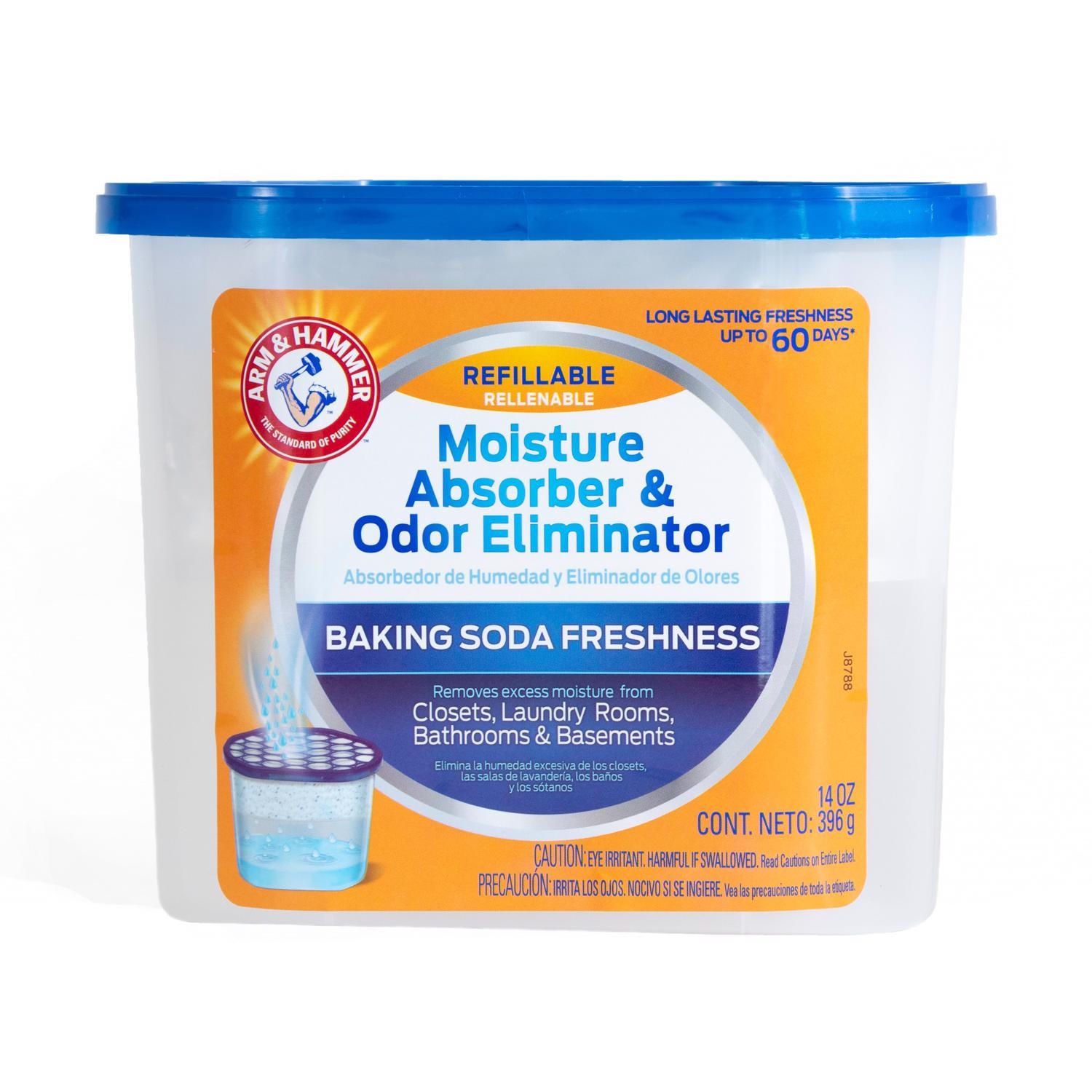 Arm & Hammer No Scent Moisture Absorber And Odor Eliminator 14 Oz. (Pack Of 6)