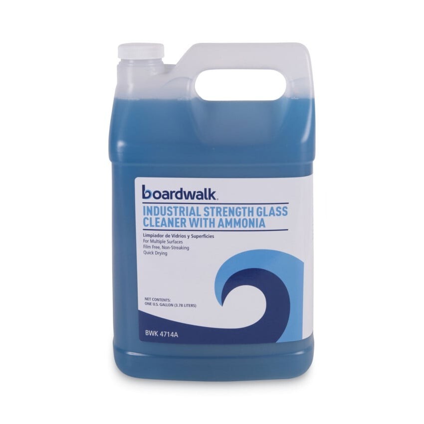(4 Pack) 1 Gallon Glaas Window Cleaner with Ammonia & Spray Bottles Options