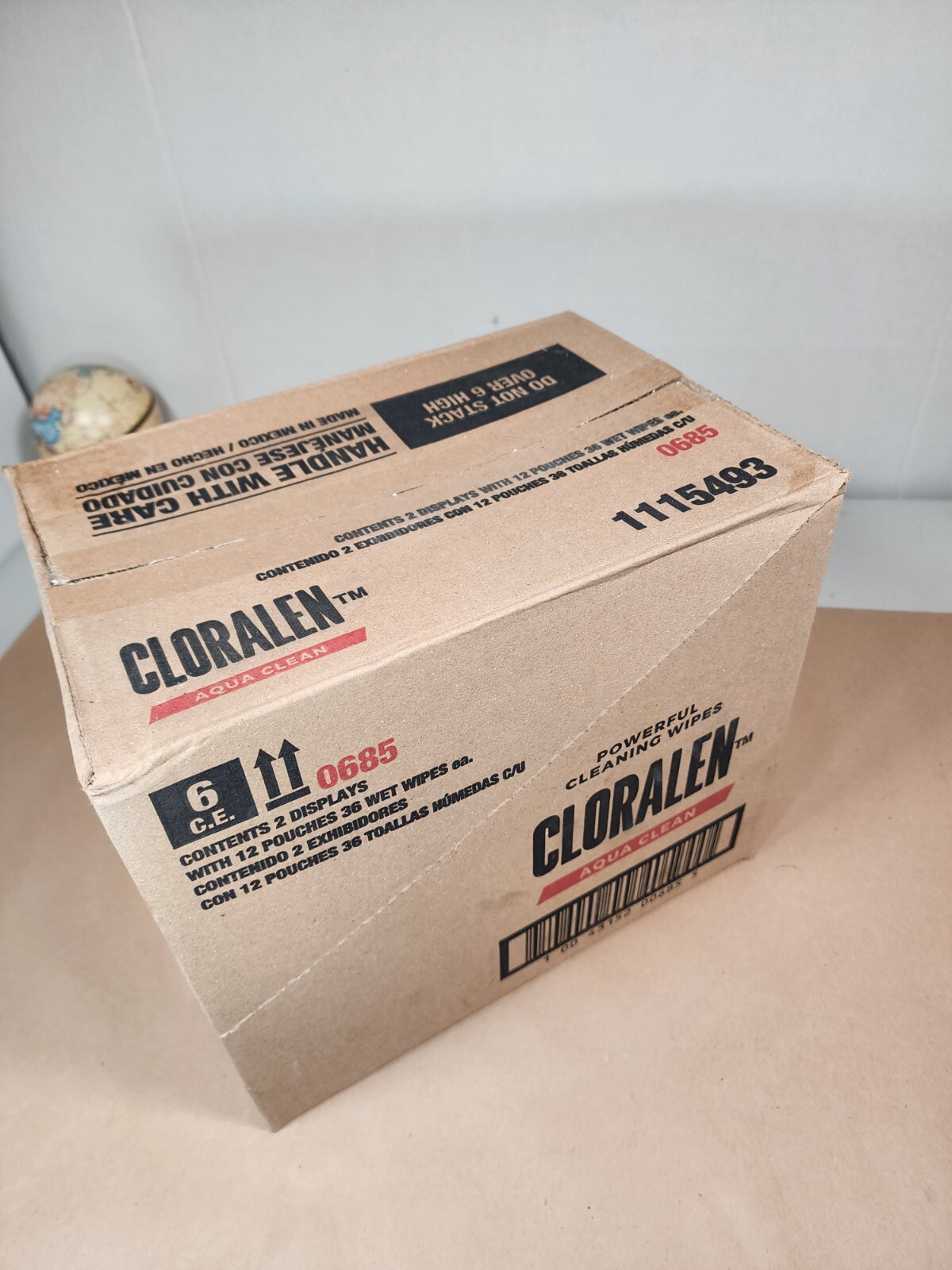 Box of Cloralen Powerful Cleaning Wipes (24 packs of 36) Tough on Grease & Grime