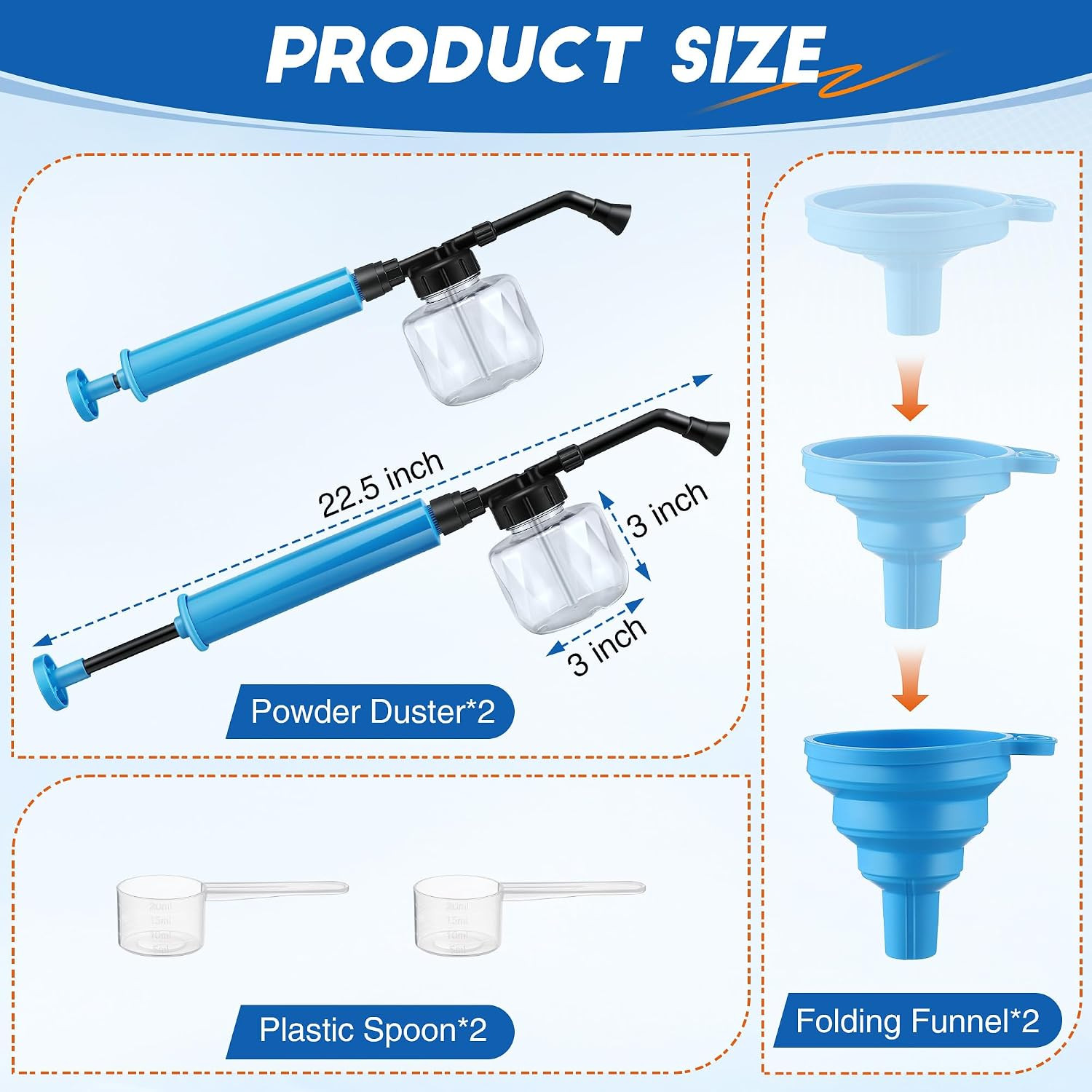 Diatomaceous Earth Duster, 250Ml Garden Powder Applicator Dispenser