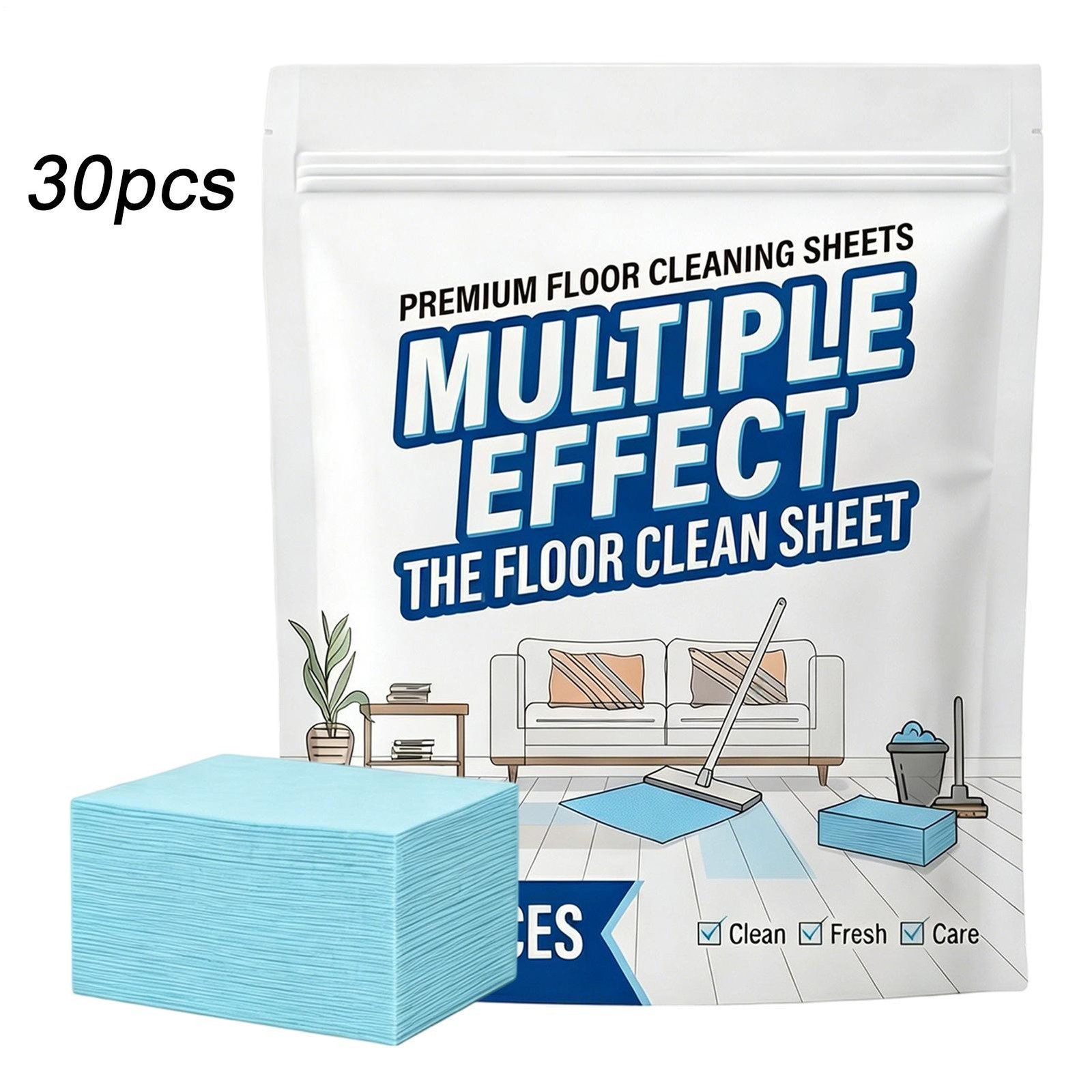 30Pcs Multi-Effect Floor Clean Floor Cleaning Tablets For Home Kitchen