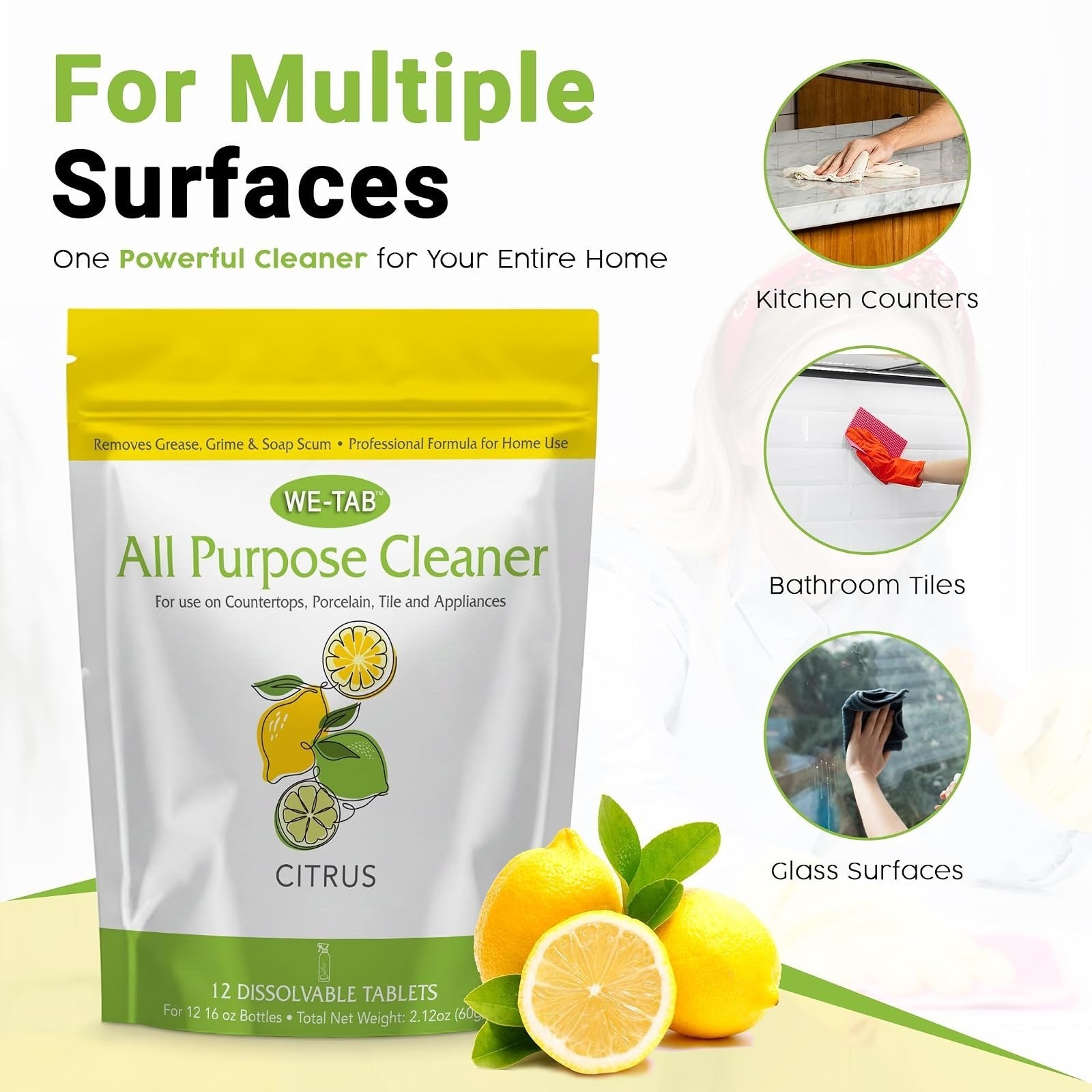 All Purpose Cleaner Concentrate Refill, Multi Surface Clean Refill, Non-toxic Cl