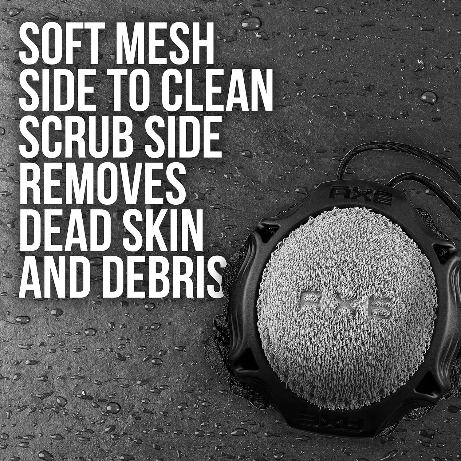 AXE Modern Shower Tool Skin Cleanser for Smoother Skin Detailer Exfoliates