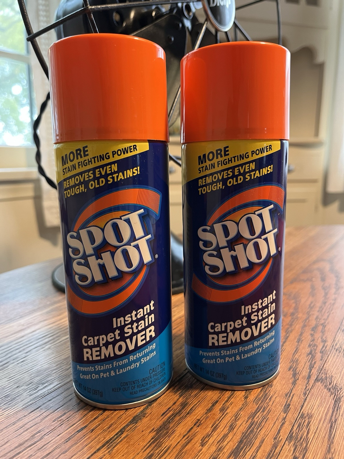 LOT of 2 SPOT SHOT Instant Carpet Stain Remover 14 OZ Aerosol Cans • NEW