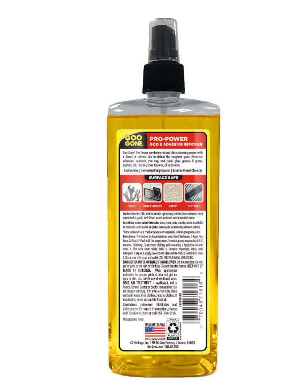 ( 2 pack ) Pro-Power Goo & Adhesive Remover Pump Spray, 16 Oz