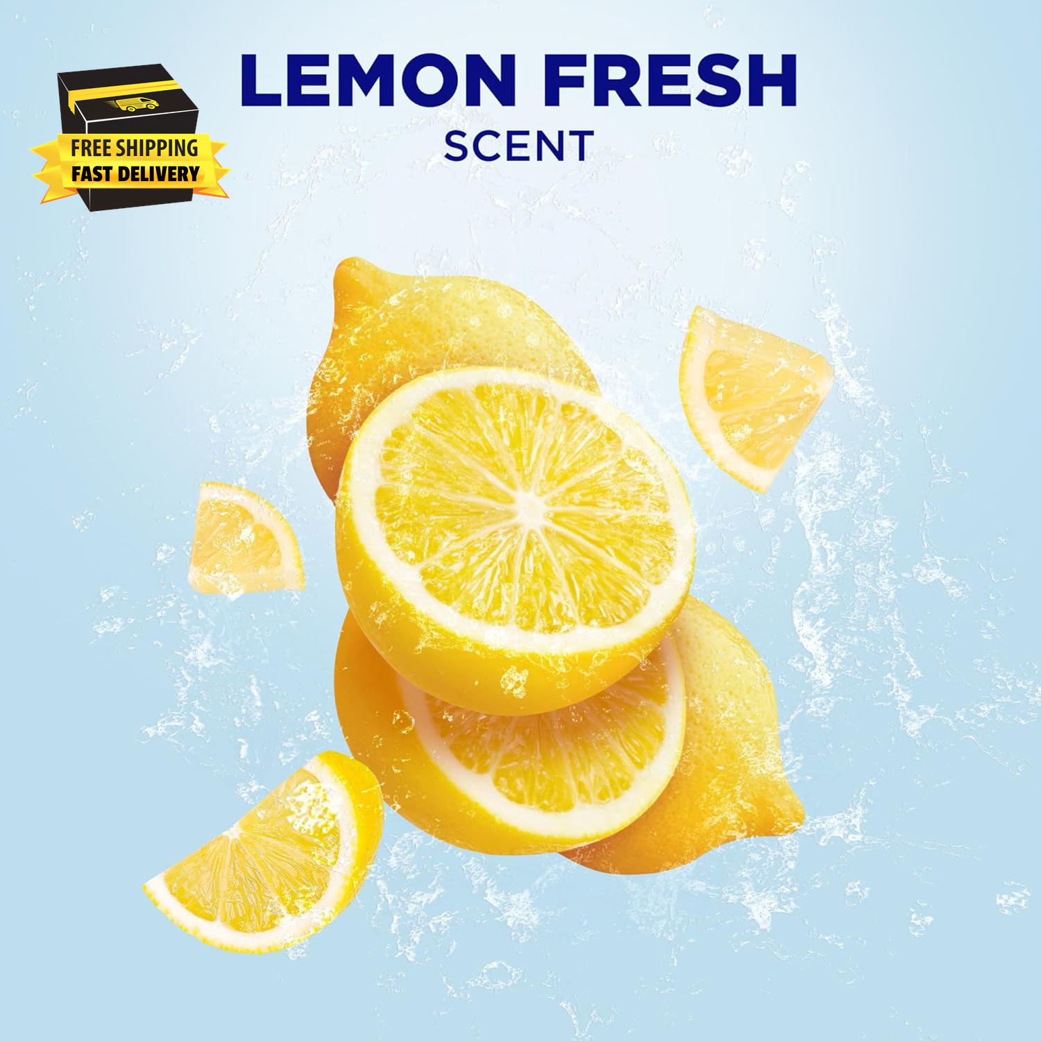 In-Tank Toilet Cleaner Duo-Cubes, Lemon Fresh, Clear Water, 4 Ct, Cleans & Fresh