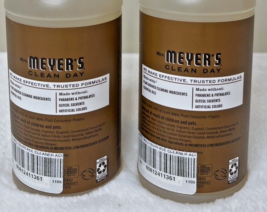 Mrs. Meyer’s All-Purpose Cleaner Spray, Acorn Spice, 16 fl. oz – Pack of 2